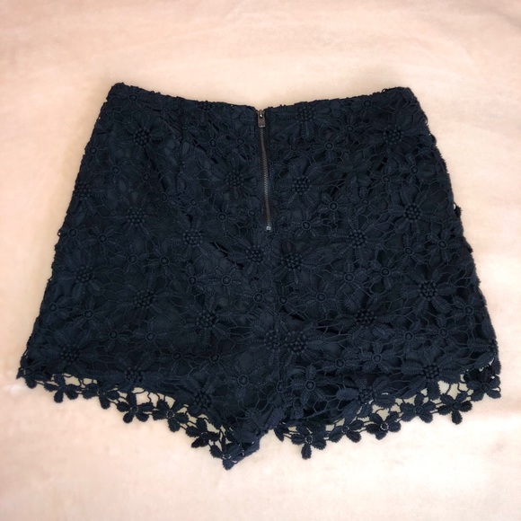 Black Lace Shorts (Hollister) - Picture 2 of 3